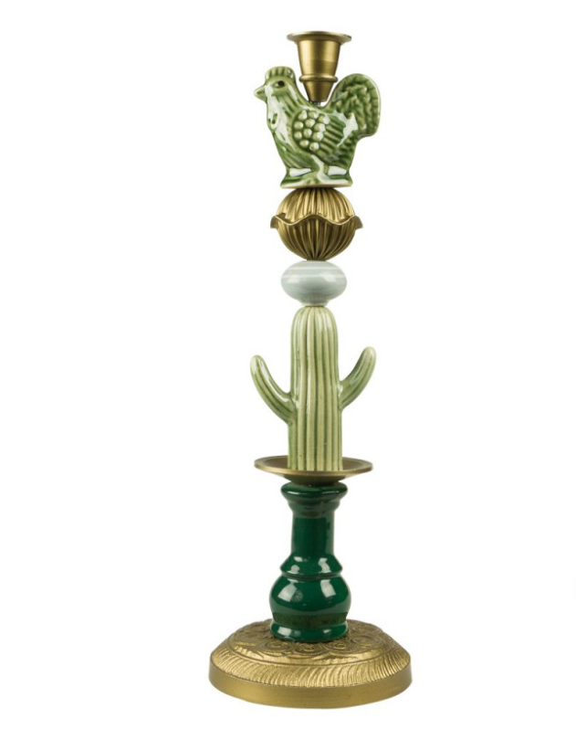 Candelabro artigianale alto con gallo MIHO UNEXPECTED THINGS