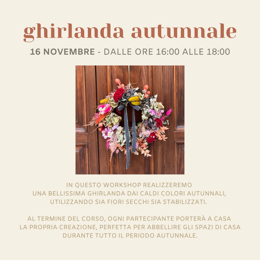 Corso di GHIRLANDA AUTUNNALE