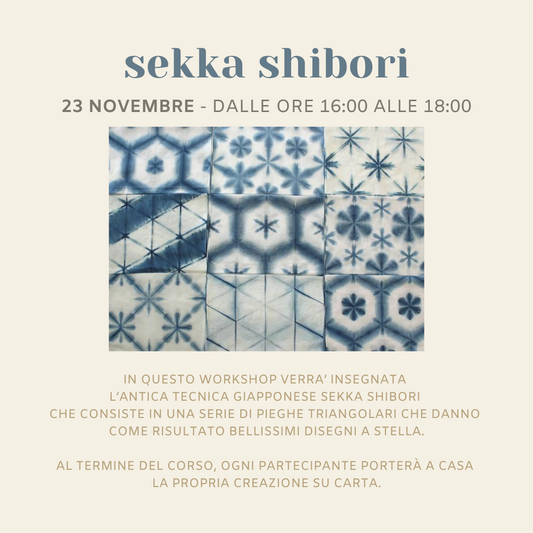 Corso di SEKKA SHIBORI