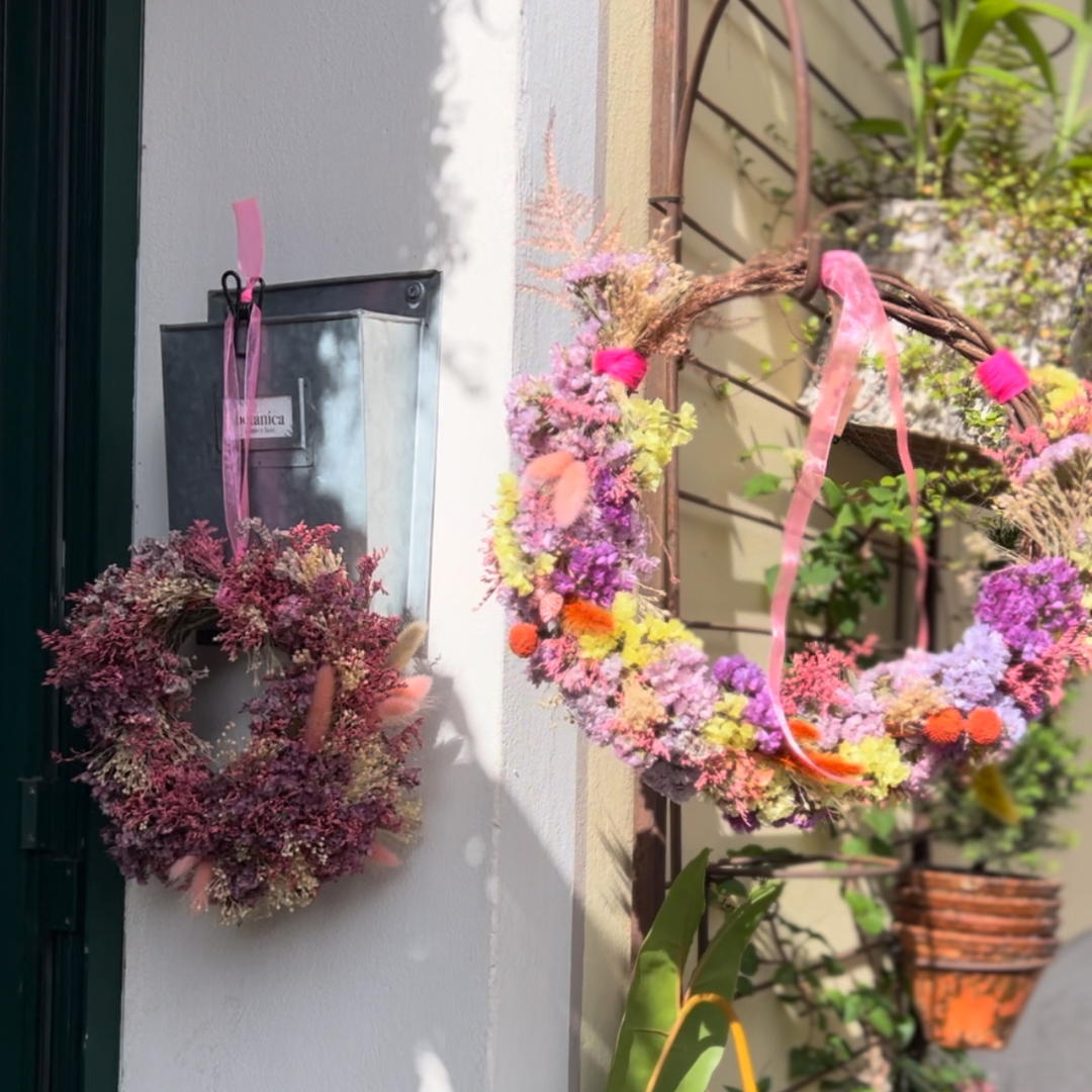 GHIRLANDA PICCOLA di fiori secchi e stabilizzati