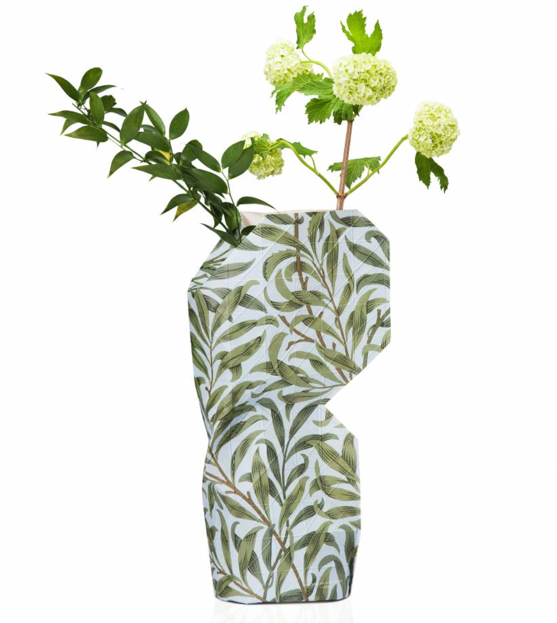 Vaso di Carta con foglie di salice